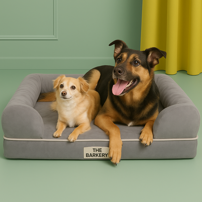 Chester XL Orthopedic Dog Bed – Memory Foam Calming Couch with Washable Cover & Non-Slip Base