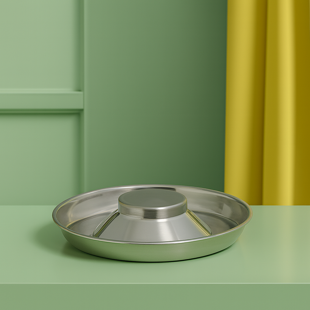 Stainless Steel Puppy Dog Bowls (2-Pack) – 11.8" Food & Water Feeder Dishes for Pets and Puppies