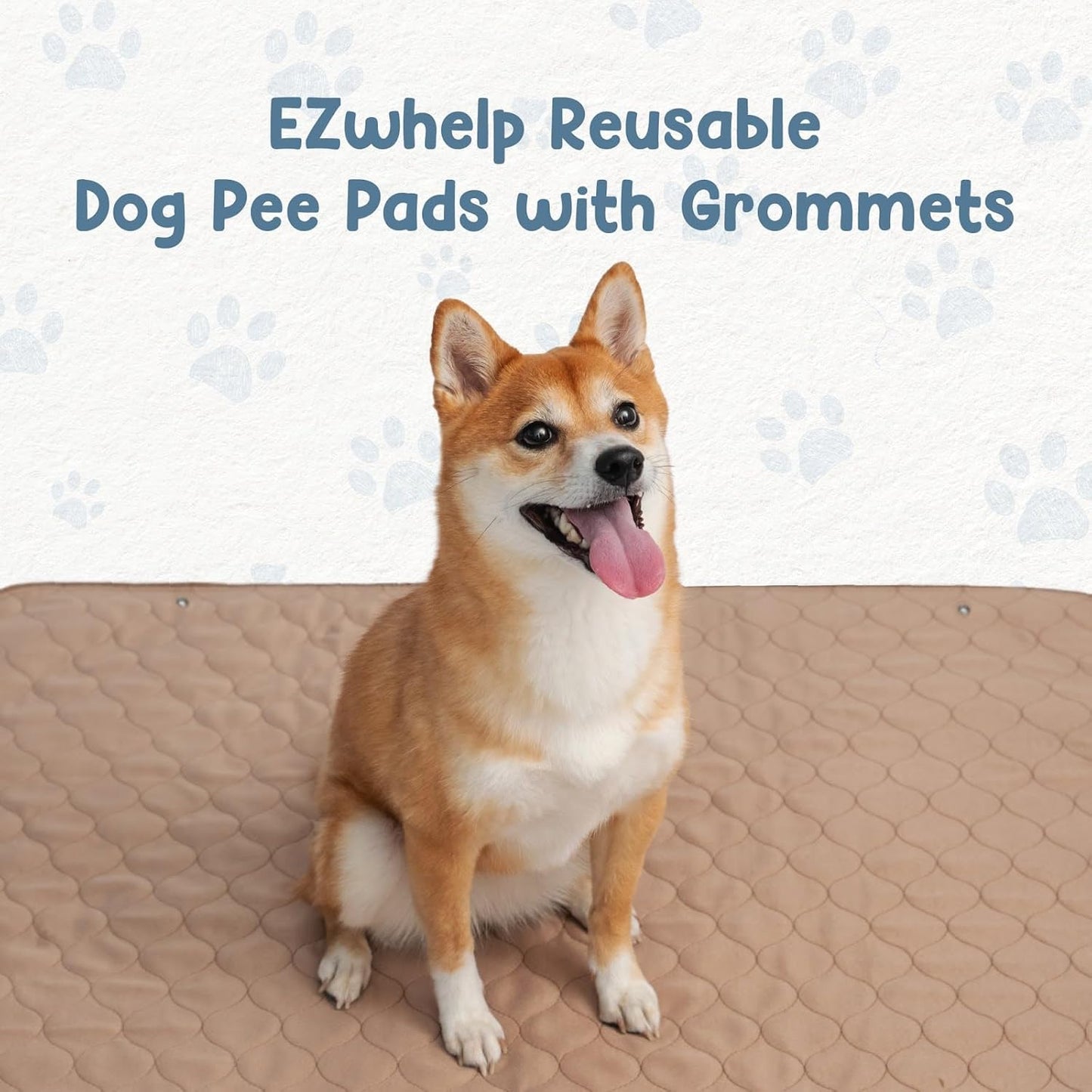 Reusable Dog Pee Pads – Washable Waterproof Training Mat for Puppies & Pets, Durable & Lightweight, 60" x 60"