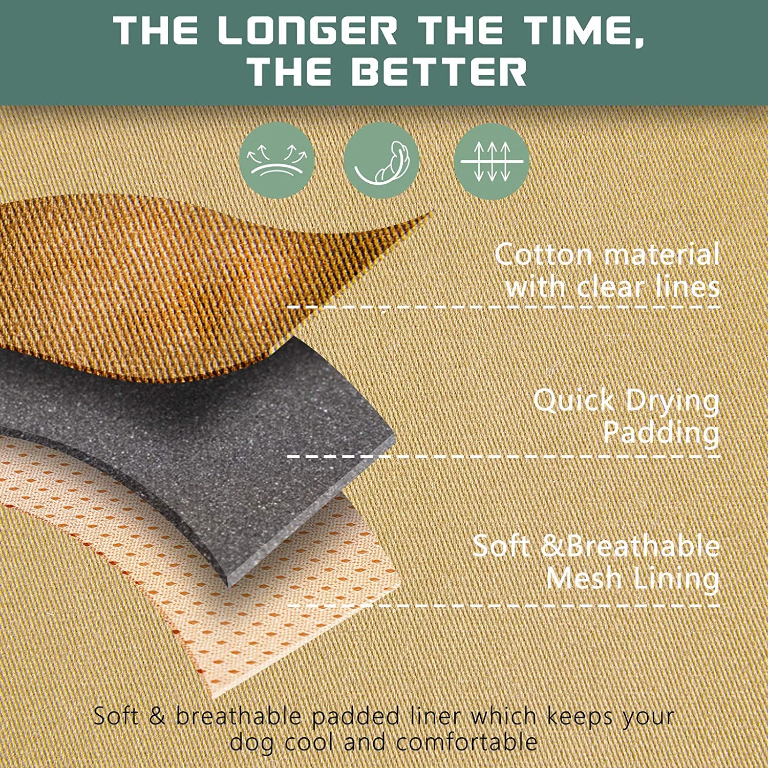 Tactical No-Pull Dog Harness – Adjustable Reflective Training Vest with Handle for Large Dogs, Smart Fit Design, Brown (L)