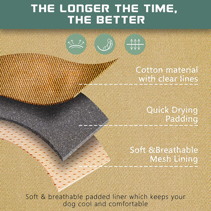 Tactical No-Pull Dog Harness – Adjustable Reflective Training Vest with Handle for Large Dogs, Smart Fit Design, Brown (L)